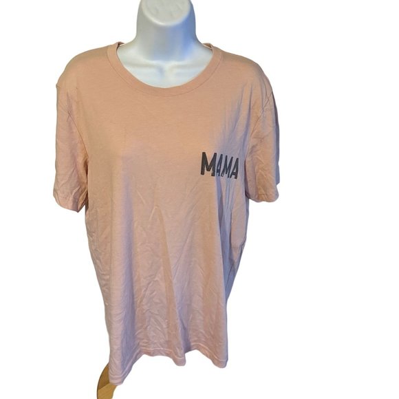 Canvas Bella Canvas pink and grey Mama of Mayhem Motherhood Chapter t shirt size - Picture 1 of 5